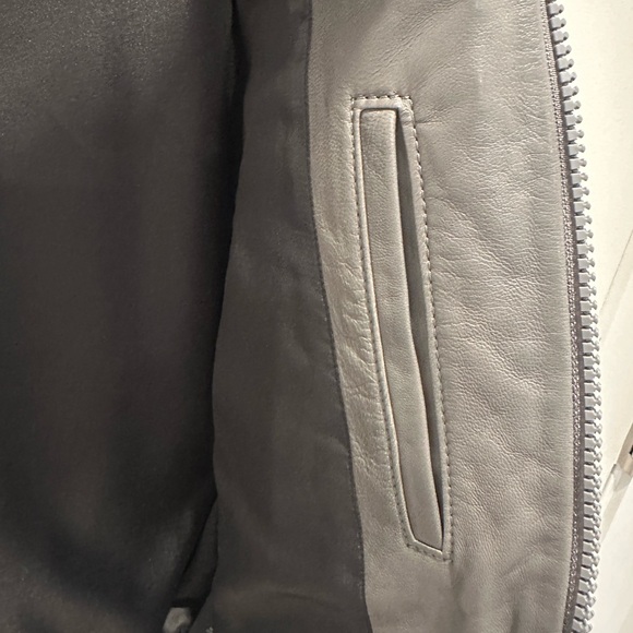 Coach 1941 Unique %100 lamb leather gray jacket. Originally $1,100! Like new - Picture 5 of 10